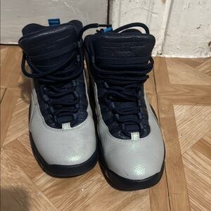 Jordan Athletic Shoes - Navy and Light Gray